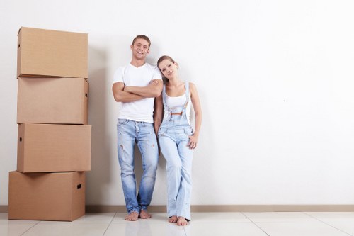 Man with a van assisting in loading furniture