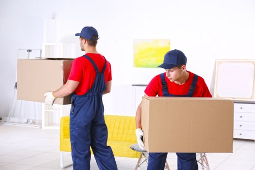 Professional man with a van assisting with a commercial move in London