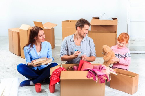 Photo of a van driver providing assistance during a move